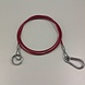 DTR Breekkabel 1800mm karabijn haak en ring 30 rood DTR Breekkabel 1800mm karabijn haak en ring 30 rood