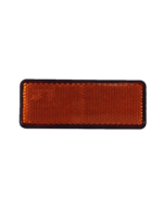 Reflector oranje, 95x38mm met plakstrip  / 2 stuks