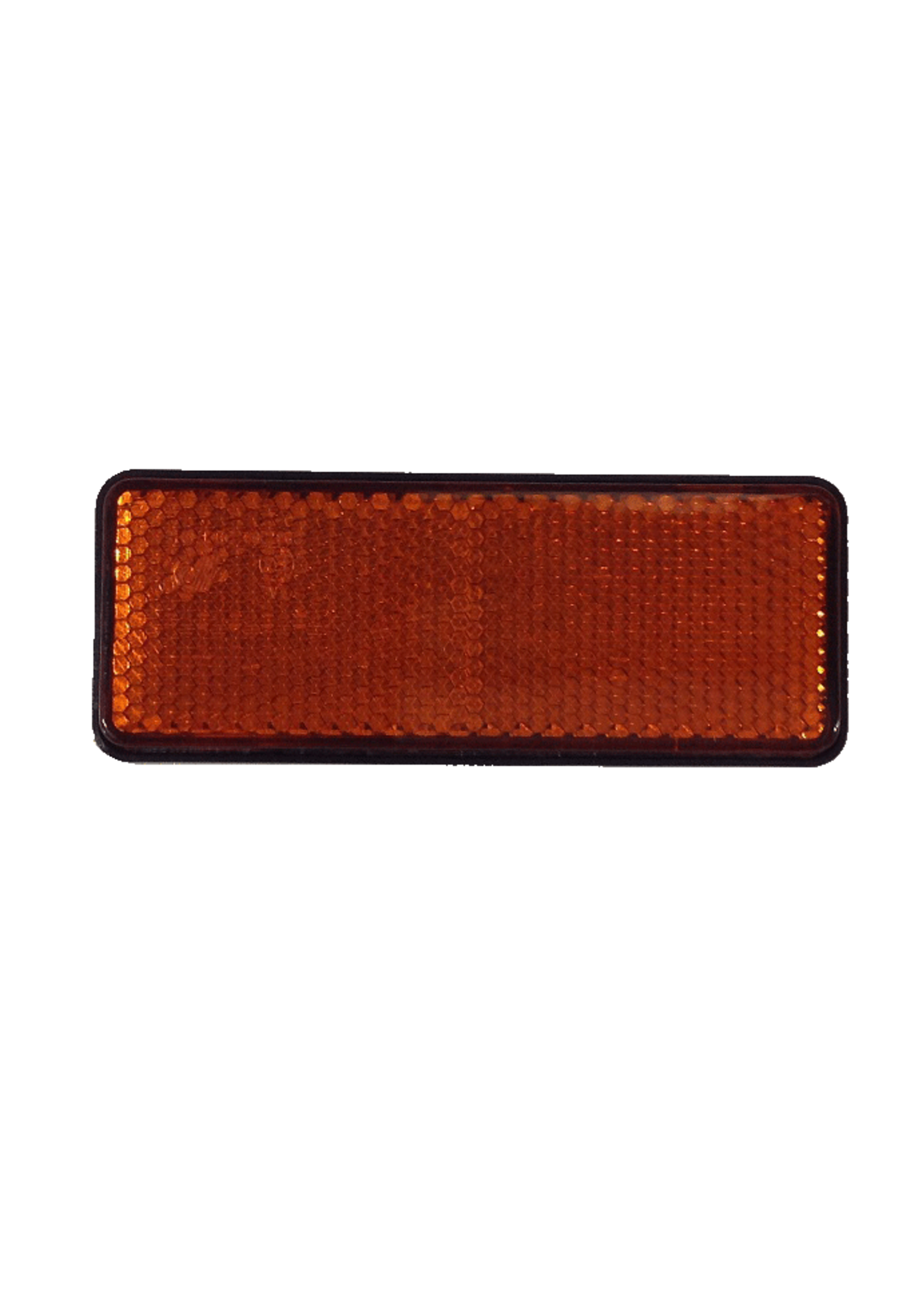 Reflector oranje, 95x38mm met plakstrip  / 2 stuks