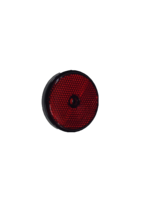 Reflector rond 60mm. rood schroefbaar  / 2 stuks