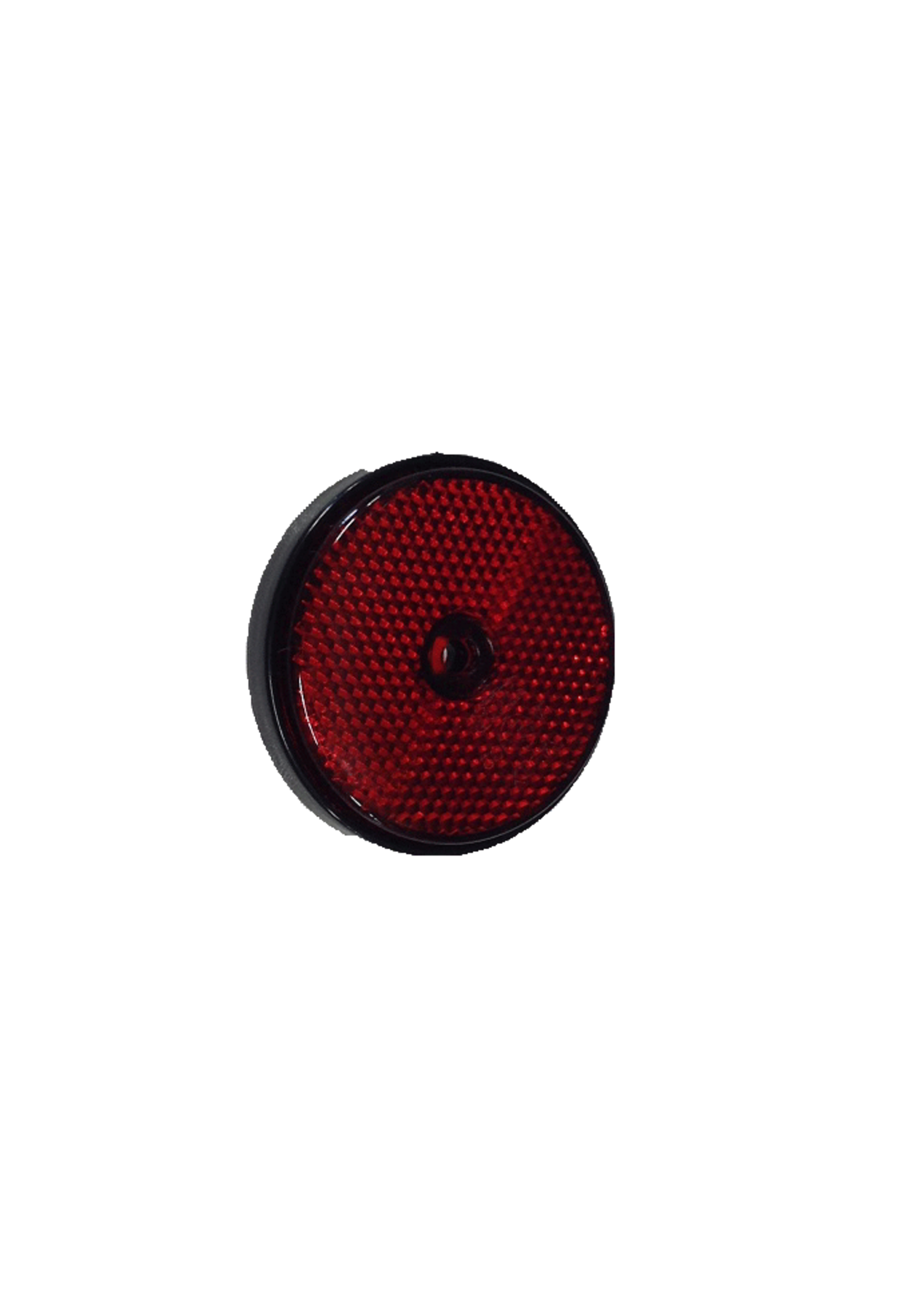 Reflector rond 60mm. rood schroefbaar  / 2 stuks