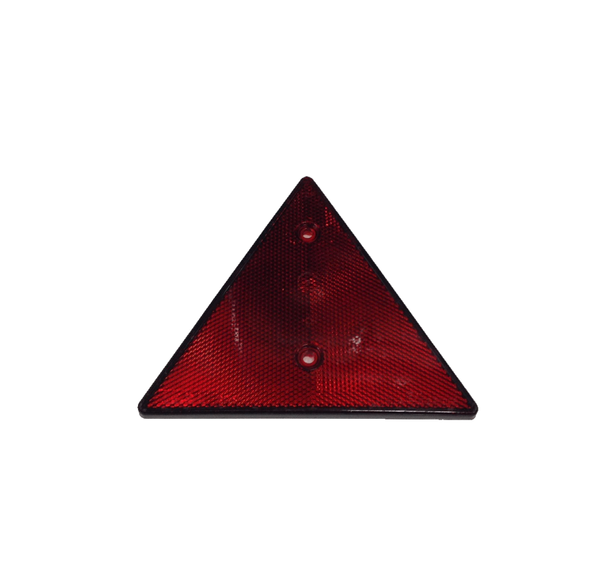 Driehoek reflector rood schroefbaar / 2 stuks
