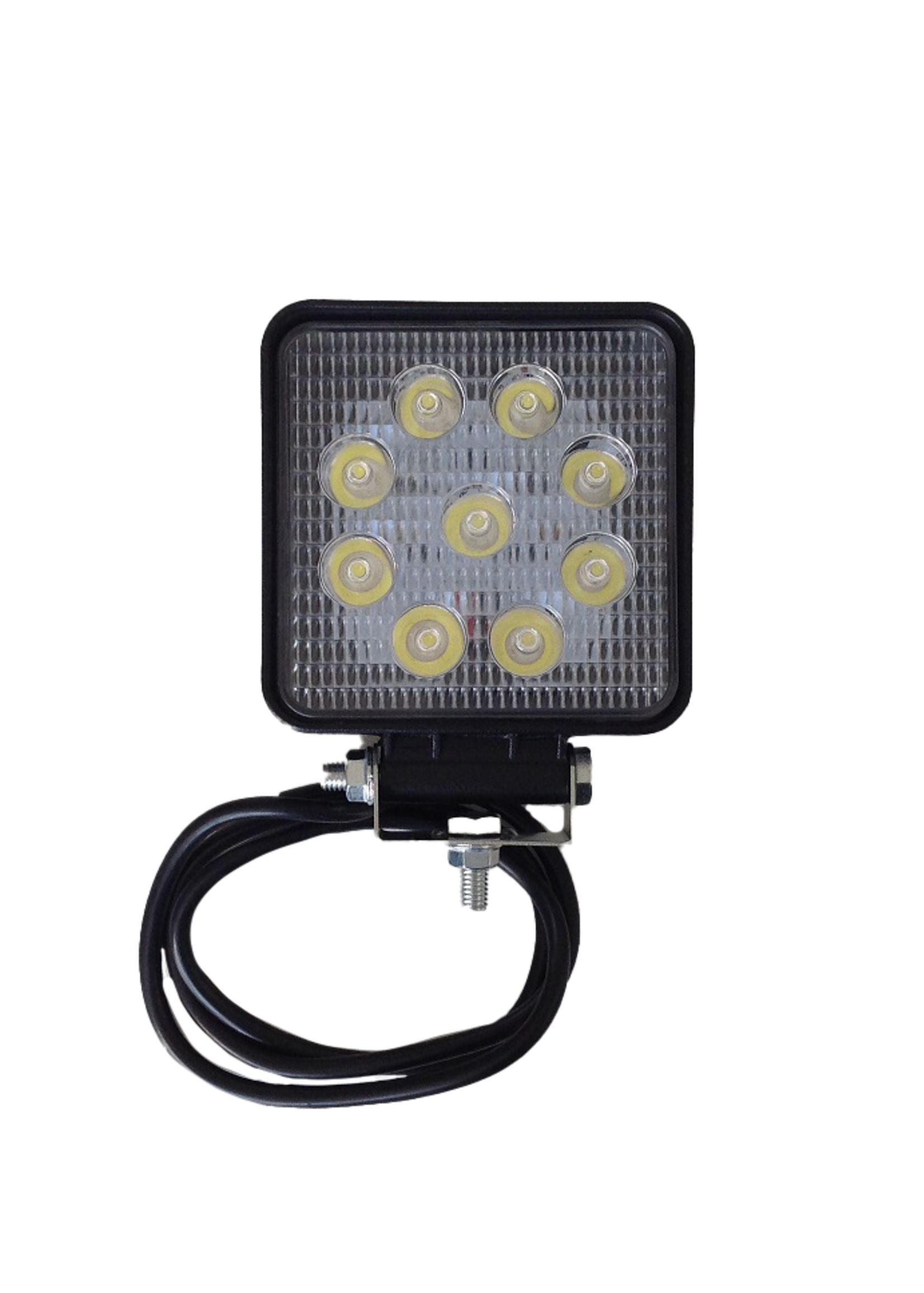 Matec Werklamp vierkant Led 10-30V DC 1800 Lumen IP68 9x3W 1 mtr kabel