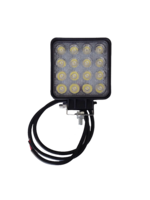 Matec Werklamp vierkant Led 10-30V DC 2800 Lumen IP68 16x3W