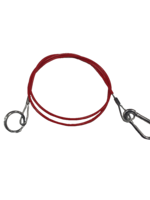DTR Breekkabel 1190mm karabijn haak en ring 30 rood