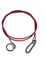 DTR Breekkabel 1450mm karabijn haak en ring 30 rood