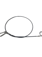 DTR Breekkabel 1000mm karabijn haak en ring 30 zwart