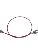 DTR Breekkabel 800mm Karabijn haak en gaffel rood