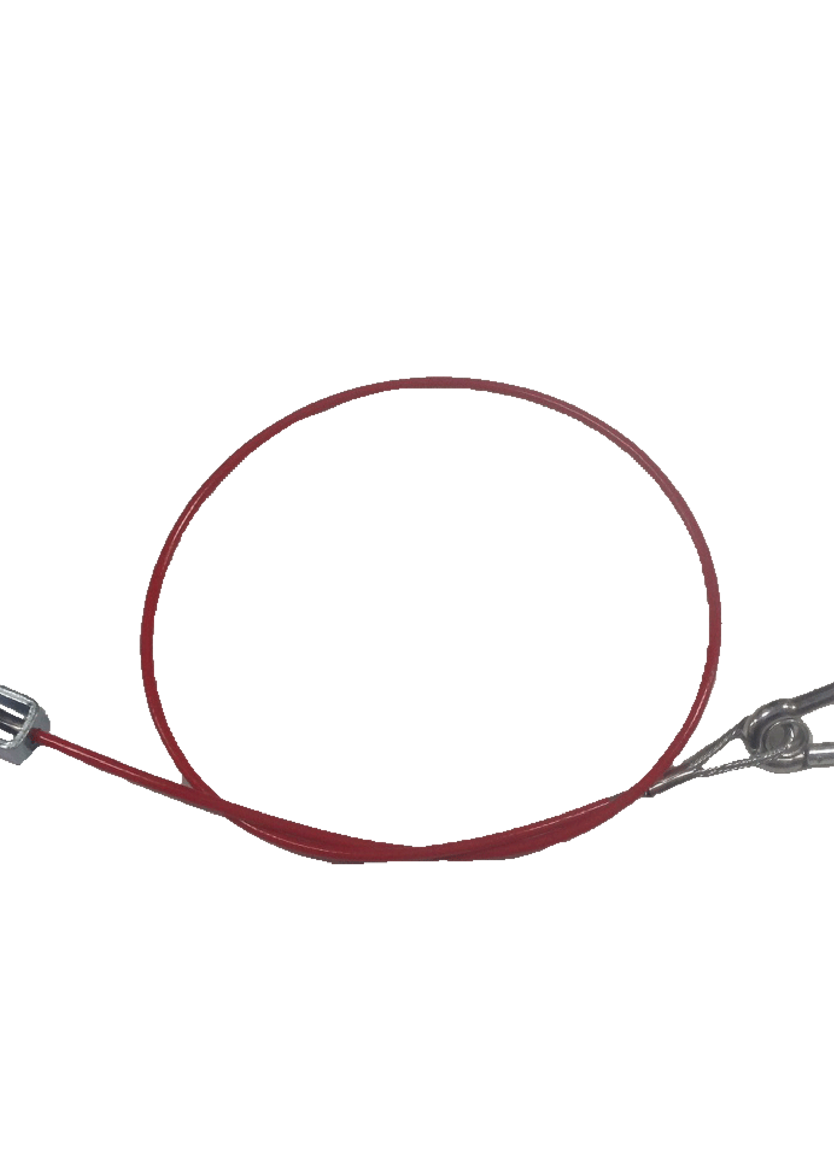 DTR Breekkabel 800mm Karabijn haak en gaffel rood