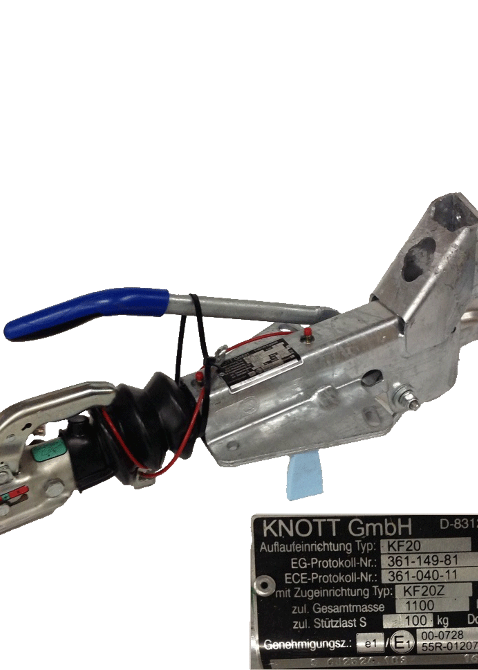 Knott Oplooprem KF 20 V-dissel met aangelaste neuswielconsole
