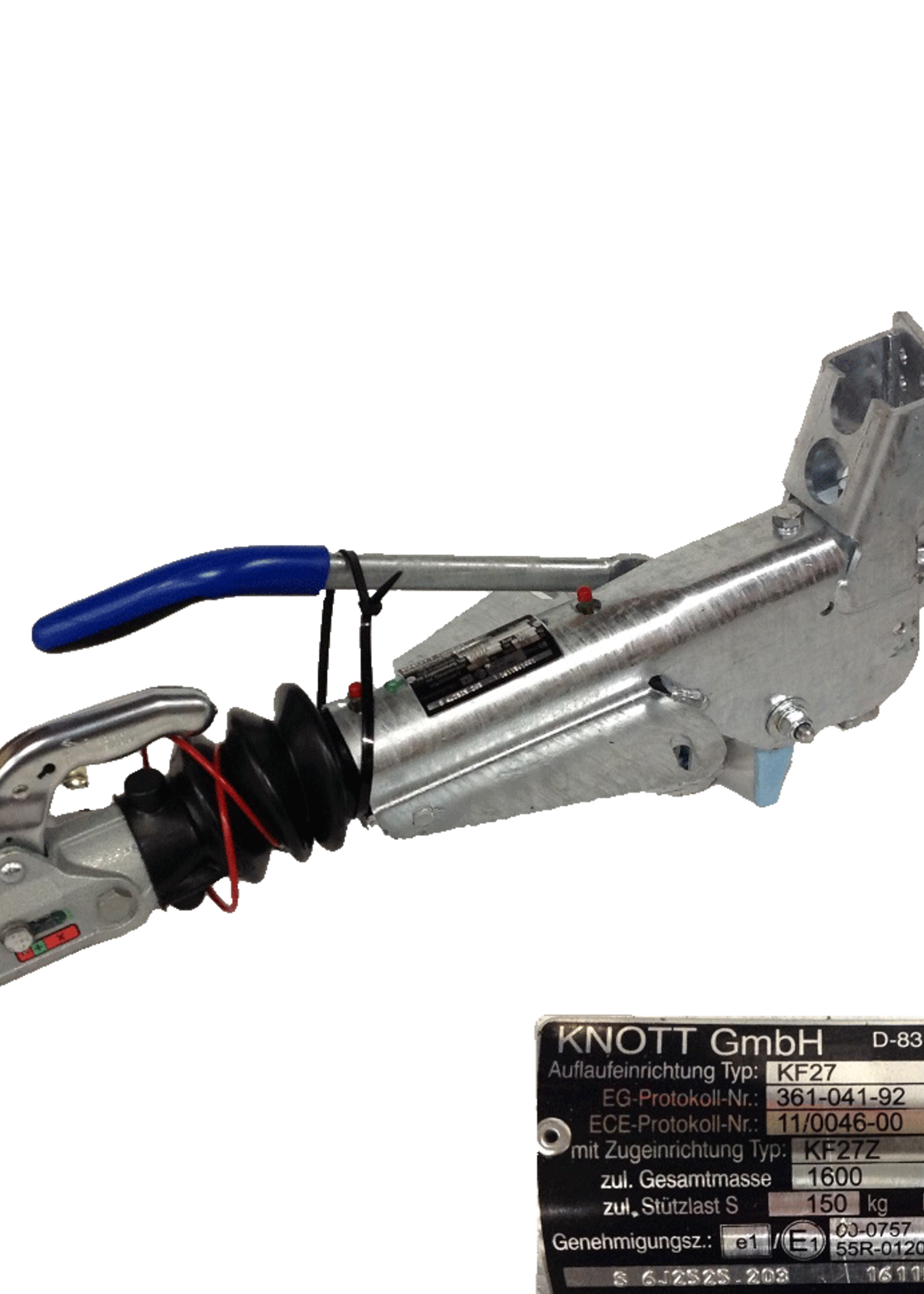 Knott Oplooprem Knott KF 27 V-dissel met neuswiel console