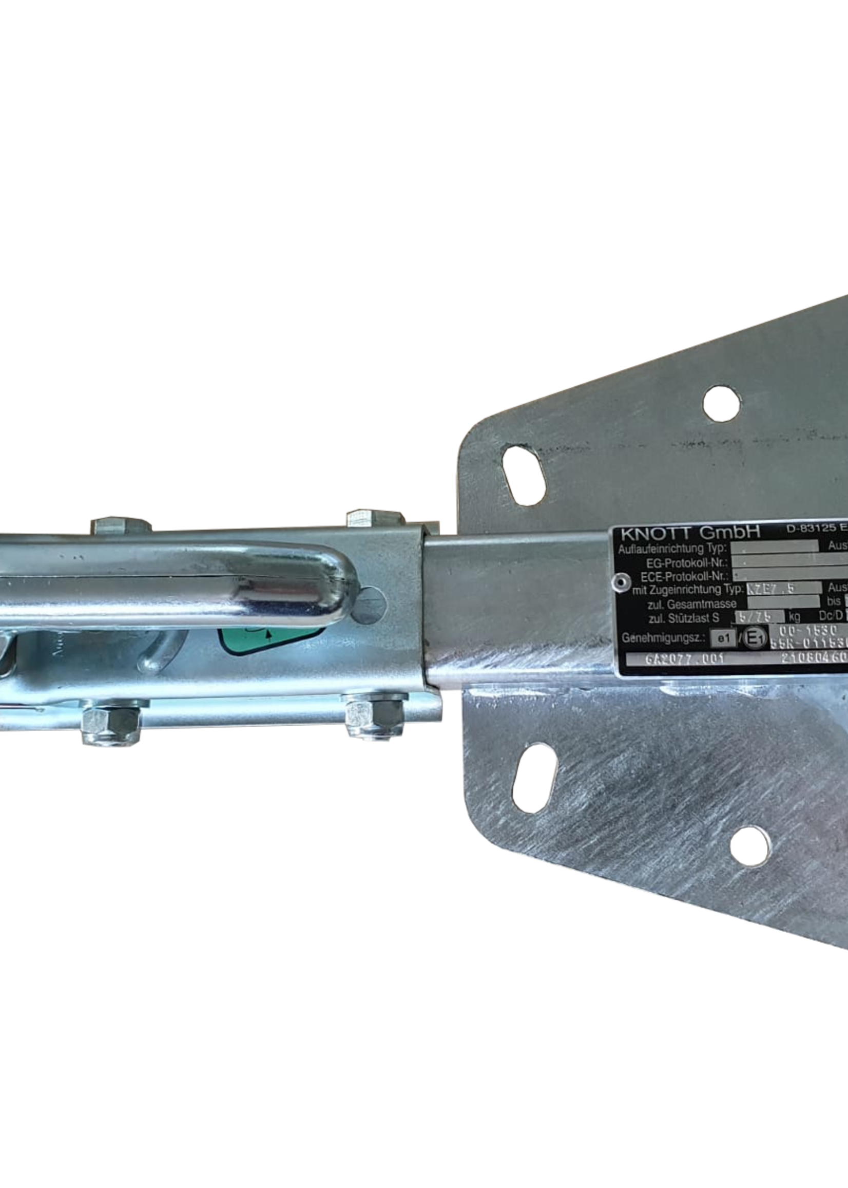 Knott V-dissel plaat ongeremd KZE7.5