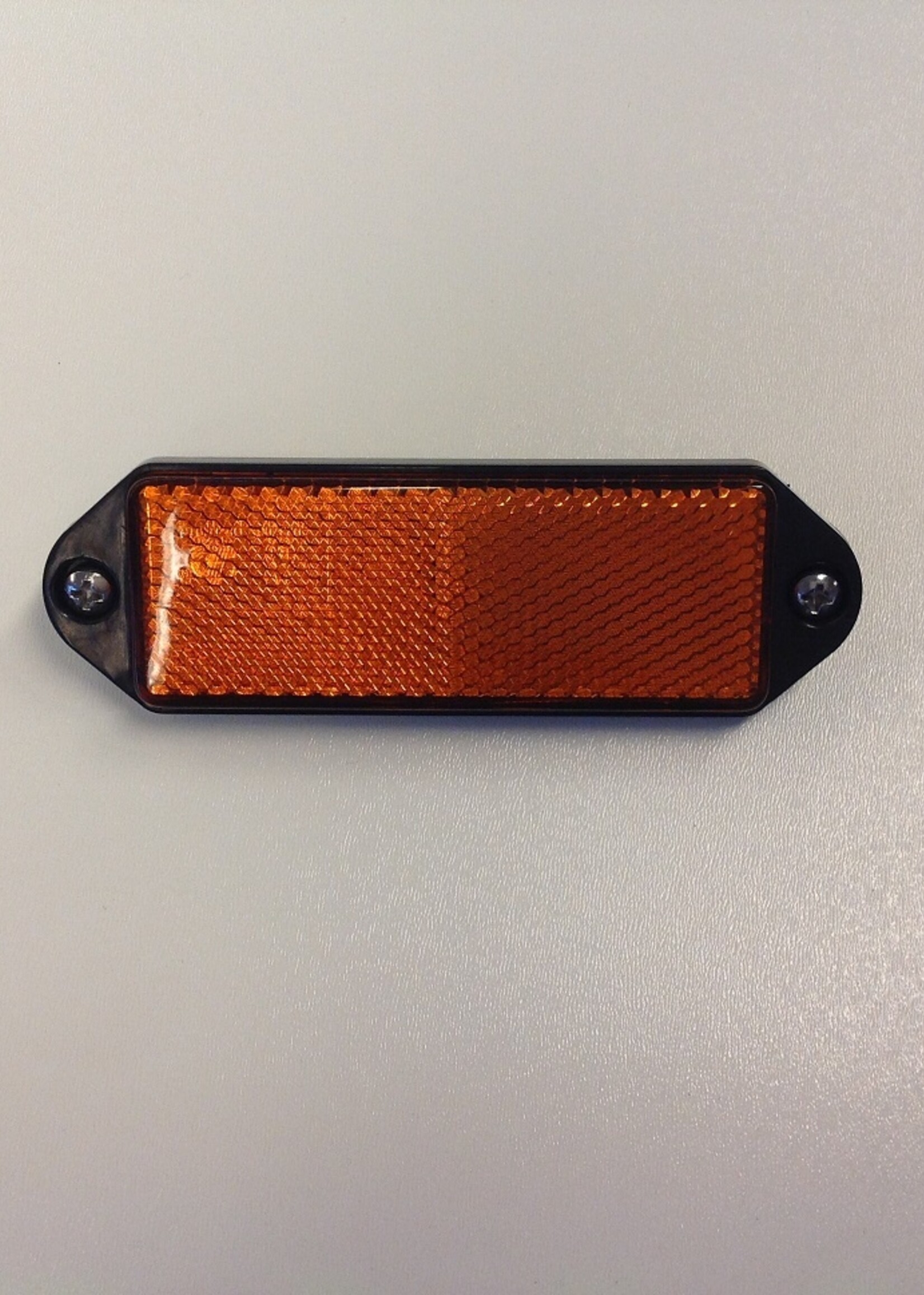 Reflector oranje 95x38mm schroefbaar aan beide zijden / 2 stuks