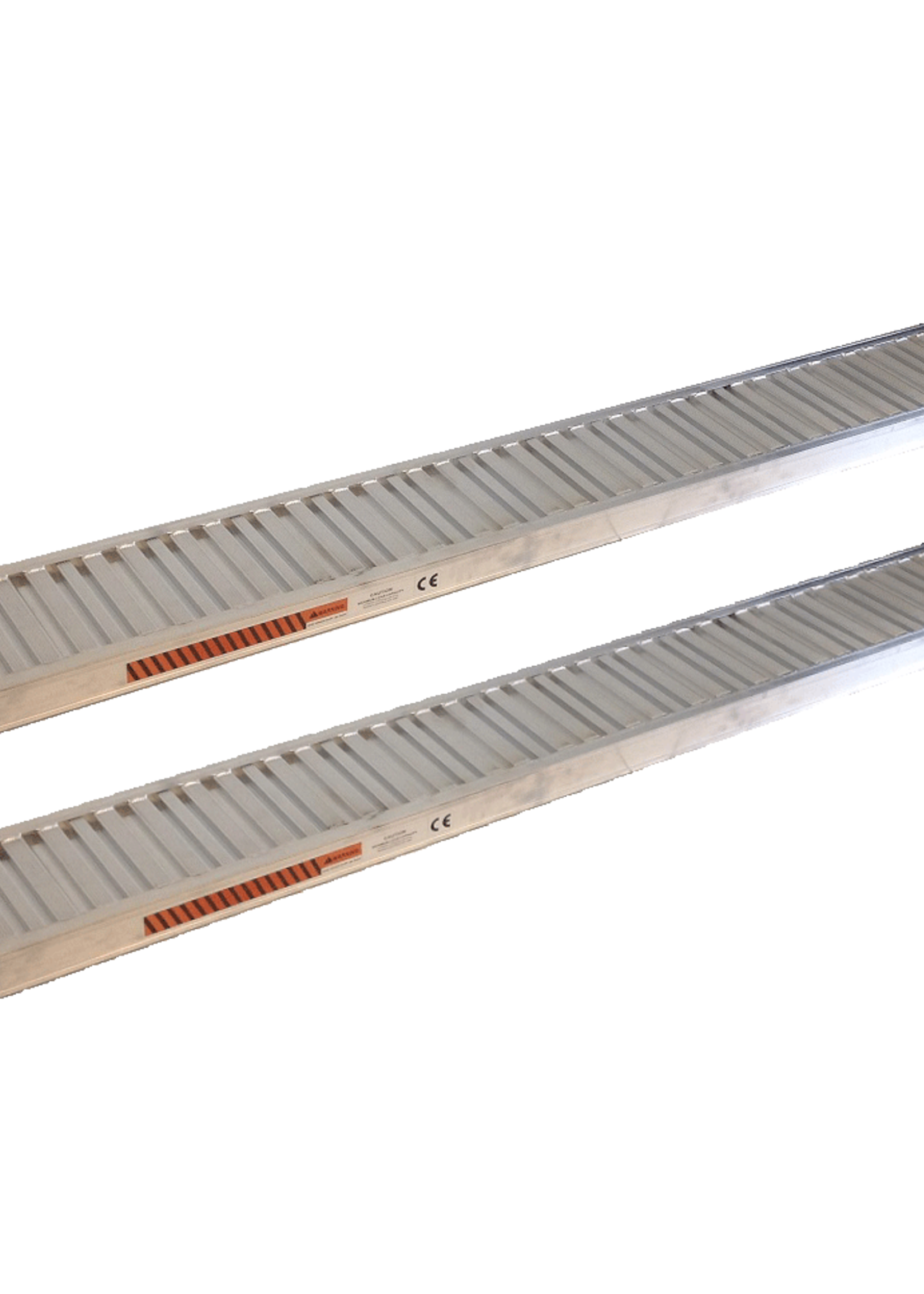 DTR Set van 2 Aluminium Oprijplaten 3000 kg - 240x30x7,5 cm, Geschikt voor Diverse Aanhangers inclusief Hapert en Henra