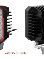 JGL Werklamp LED 9-32V 2261 L 110x65x136 16 Leds IP 67 48W (E9, ADR, ROHS, CE) kabel 35 cm