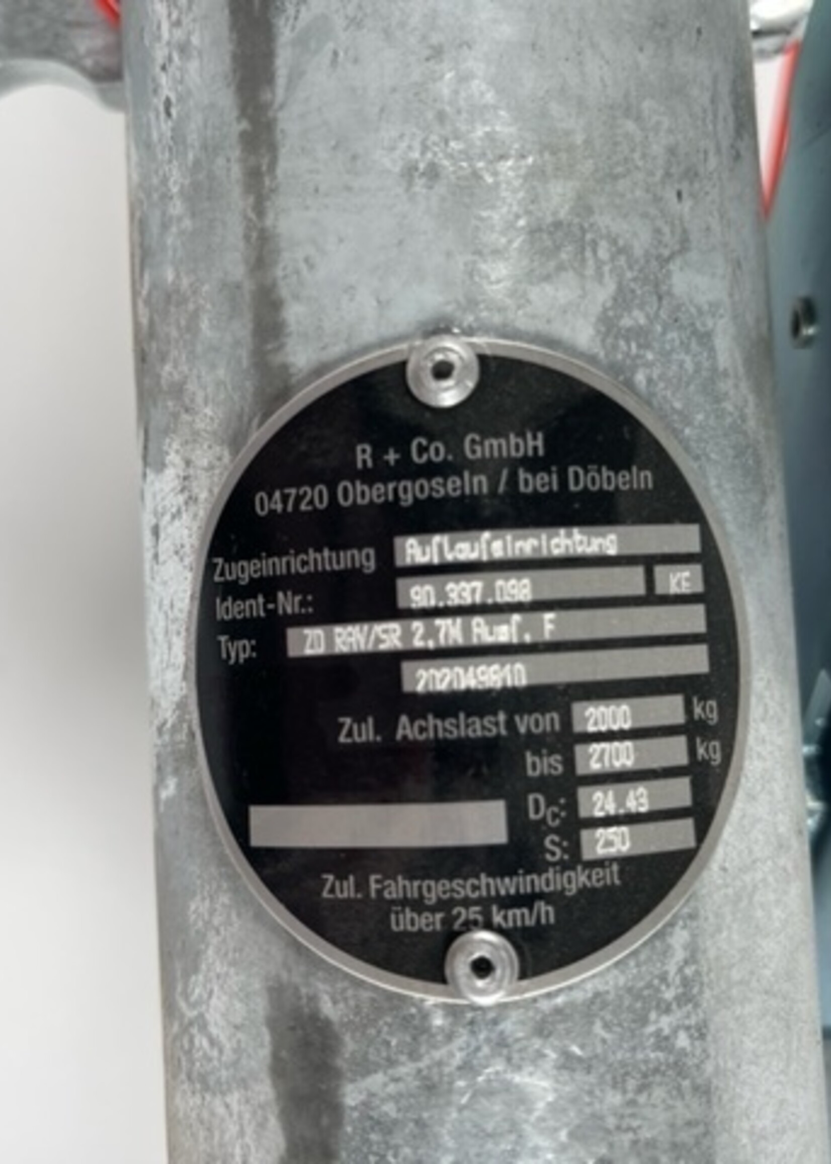 oplooprem voor PEITZ PAV SR 2.7 M 100/174-197