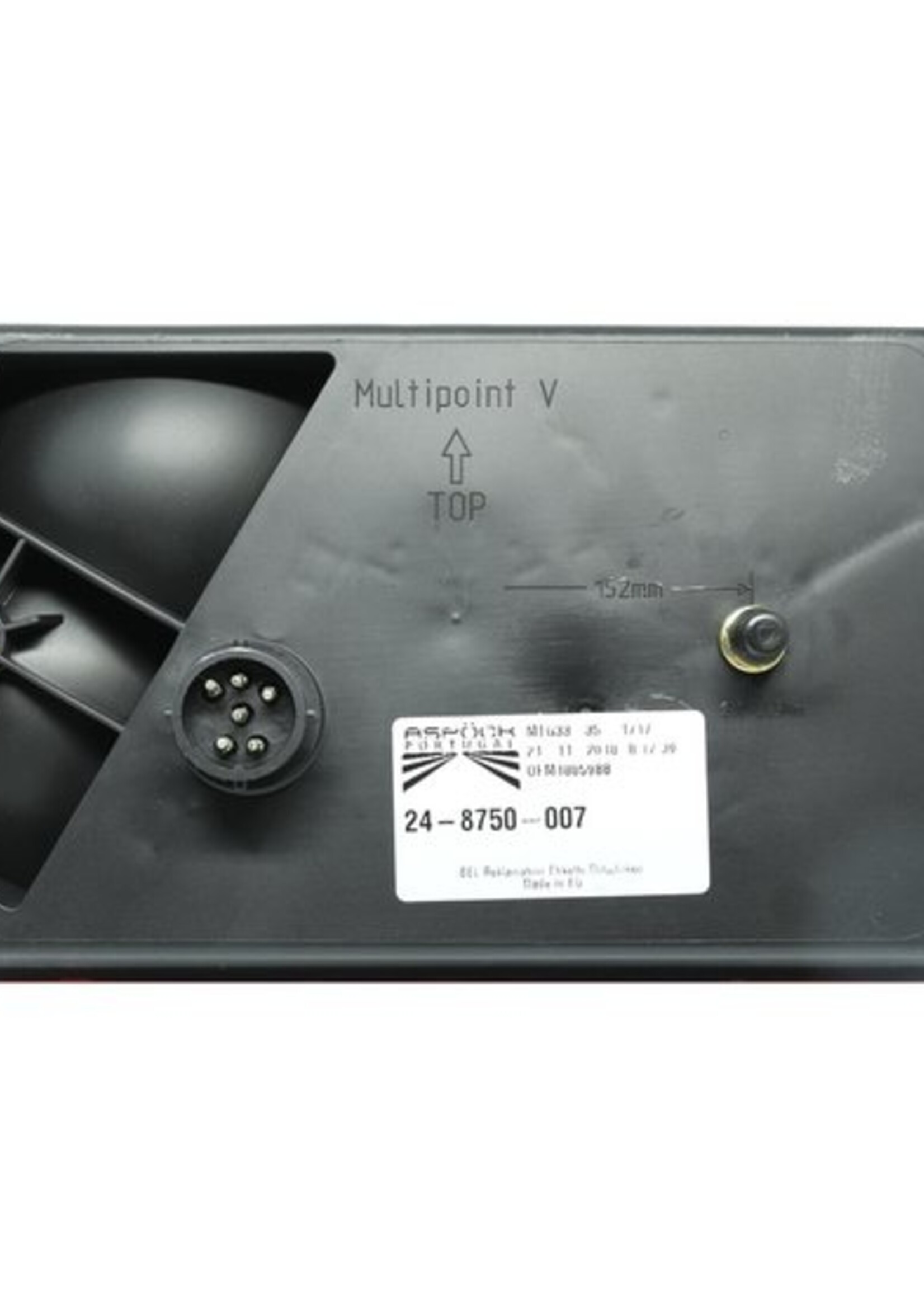 Aspöck Multipoint 5 lamp 8 polig - Rechts met achteruitrijlicht + mistlamp