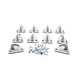 Bindhaak voor netten (set 10 stuks + 30 schroefjes) Bindhaak voor netten (set 10 stuks + 30 schroefjes)