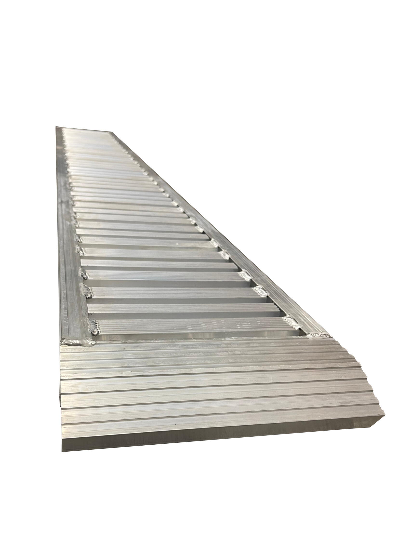 DTR Set van 2 Aluminium Oprijplaten 3000 kg - 240x30x7,5 cm, Geschikt voor Diverse Aanhangers inclusief Hapert en Henra