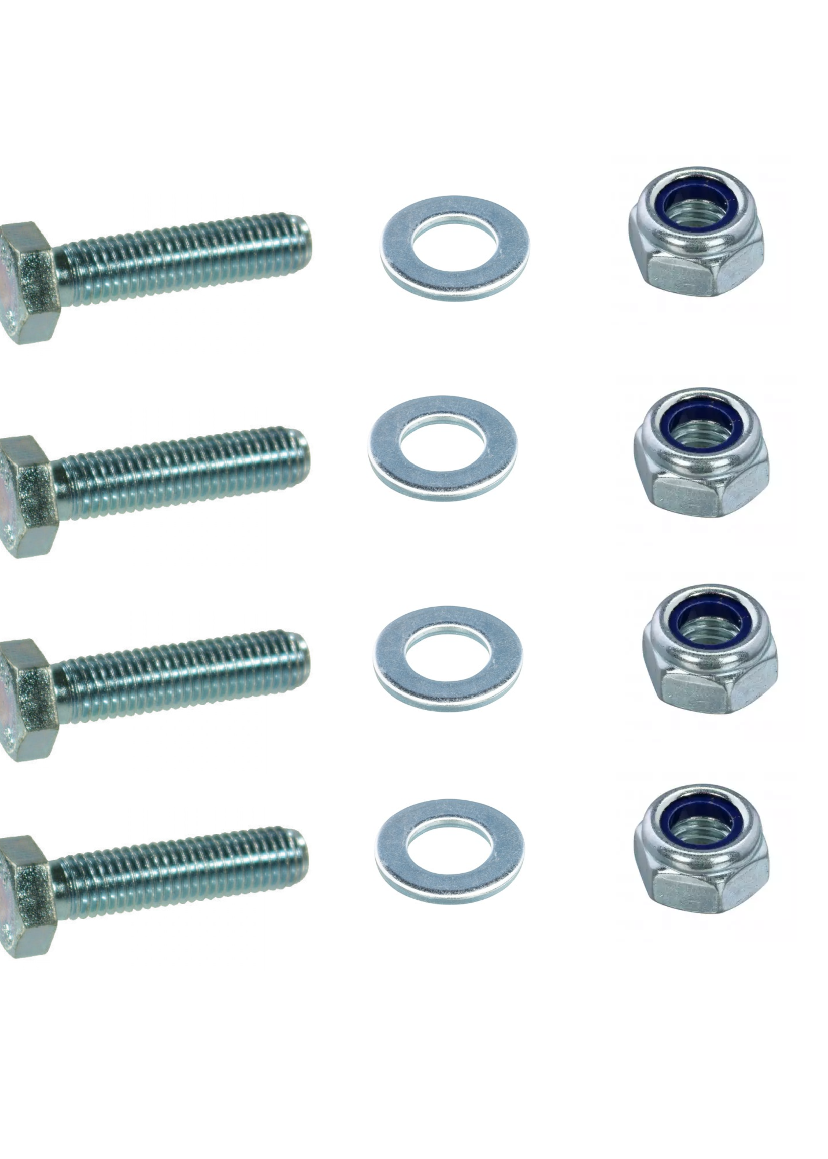 Montageset voor neuswiel en handlier