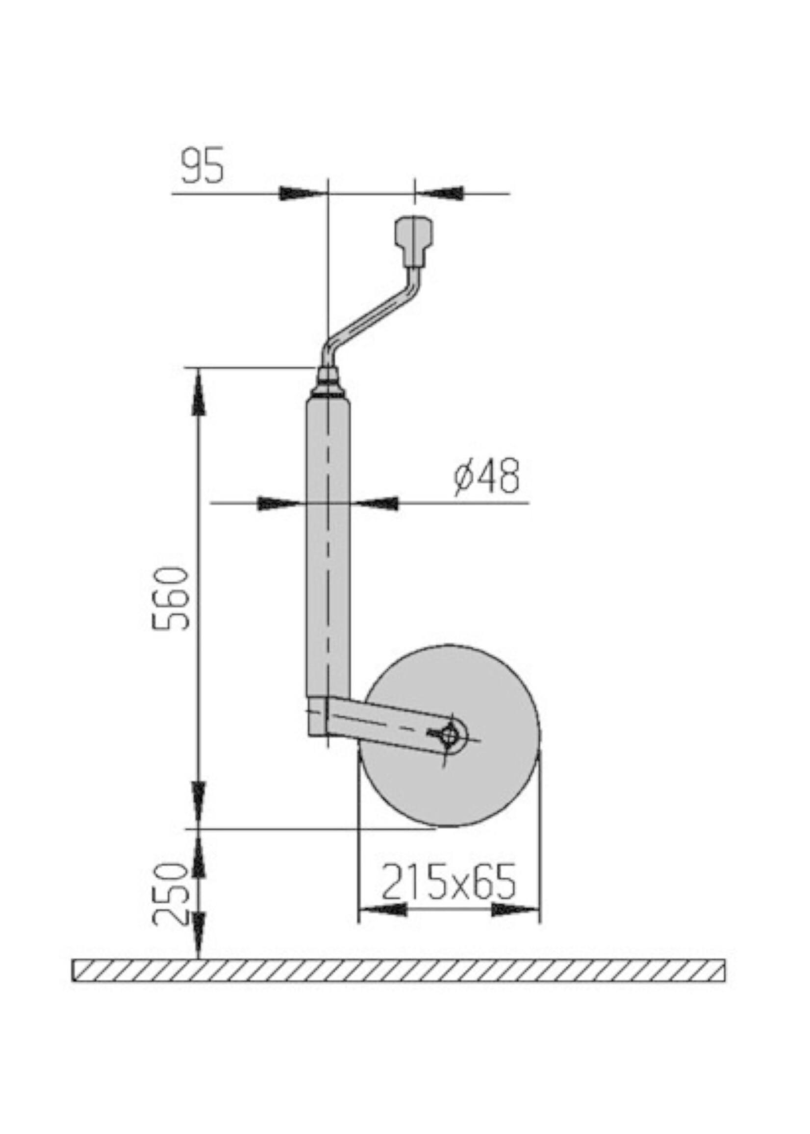 AL-KO Alko neuswiel plus rond 48, softwiel 215x65