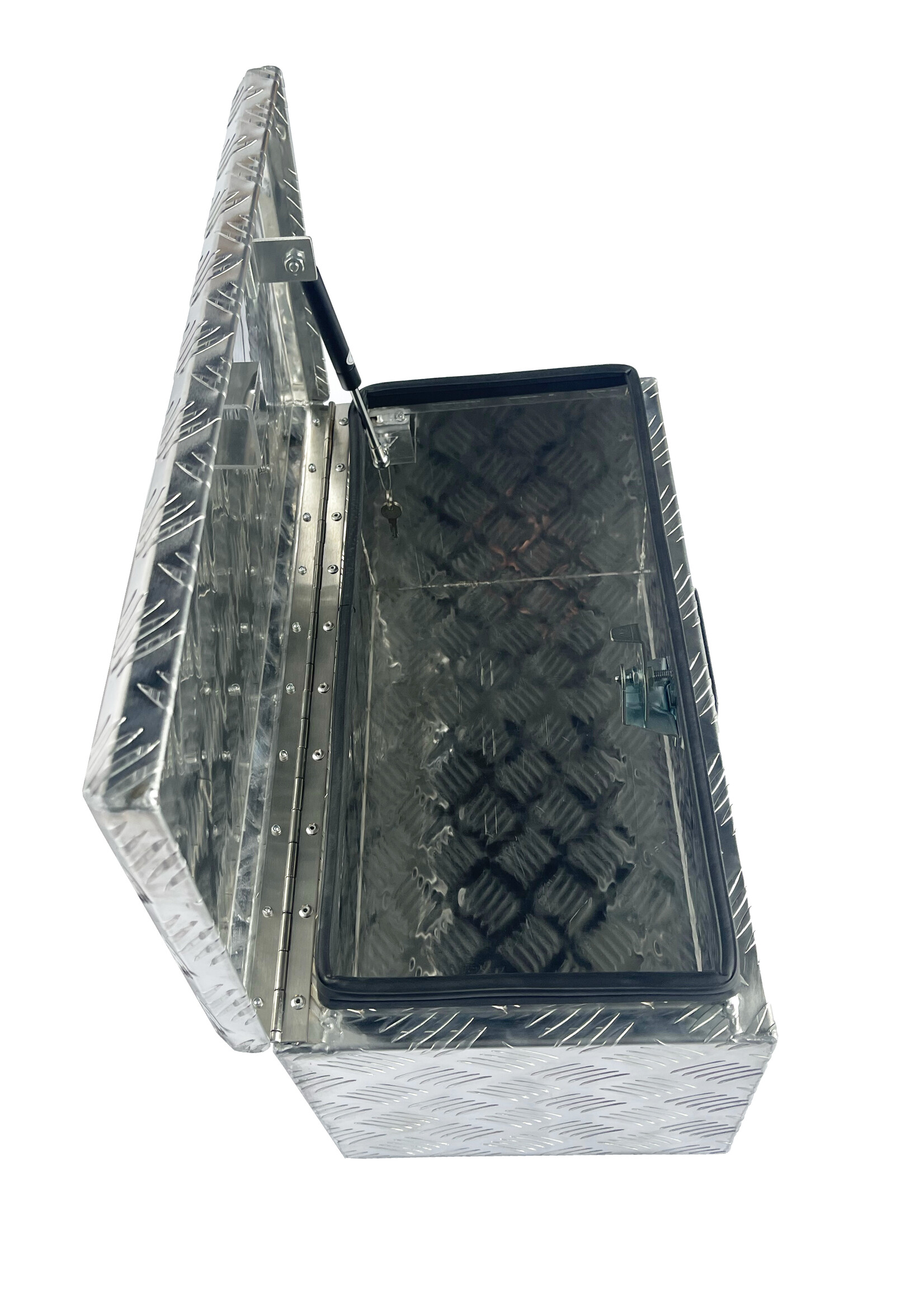 DTR Aluminium opbergkist 600x300x300 (2.0mm) met slot en gasveer