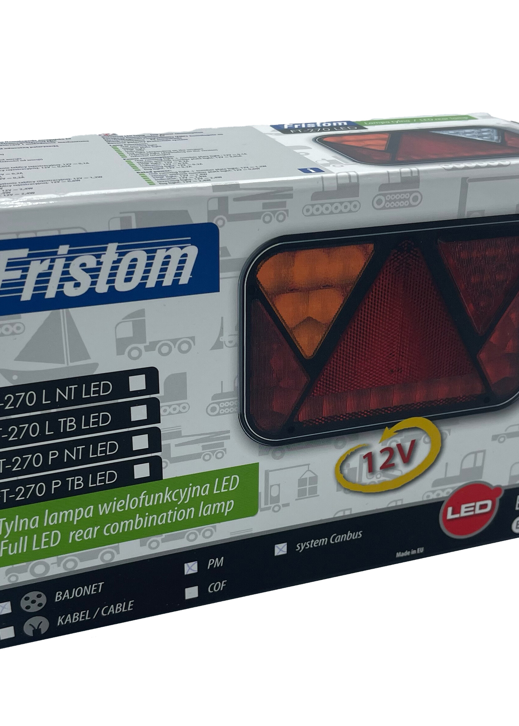 Fristom Fristom Led achterlicht 270 Links 5 polig Can-bus proof