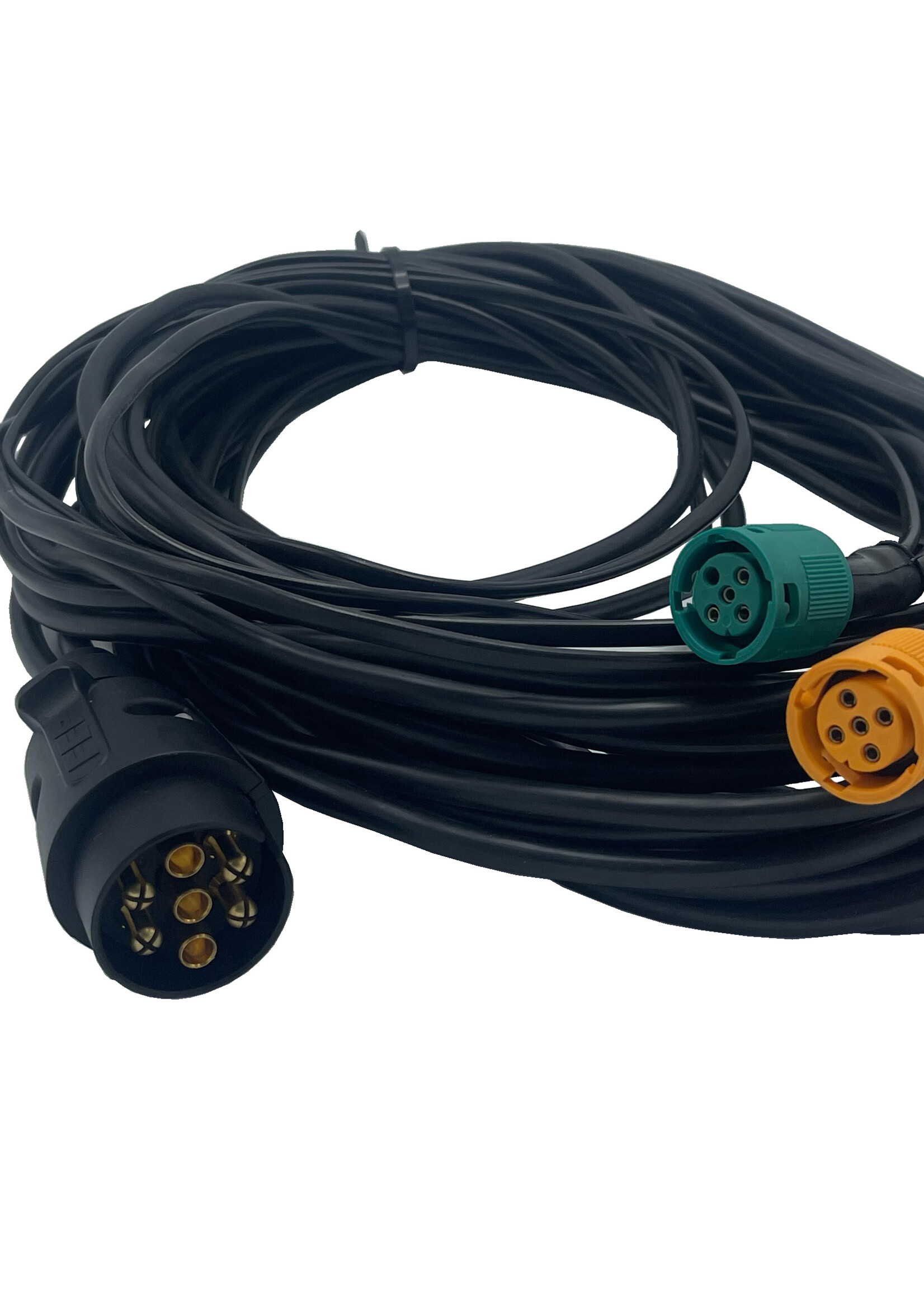 Kabelboom als Aspock 7 polig 5 polige connector - aftakingen