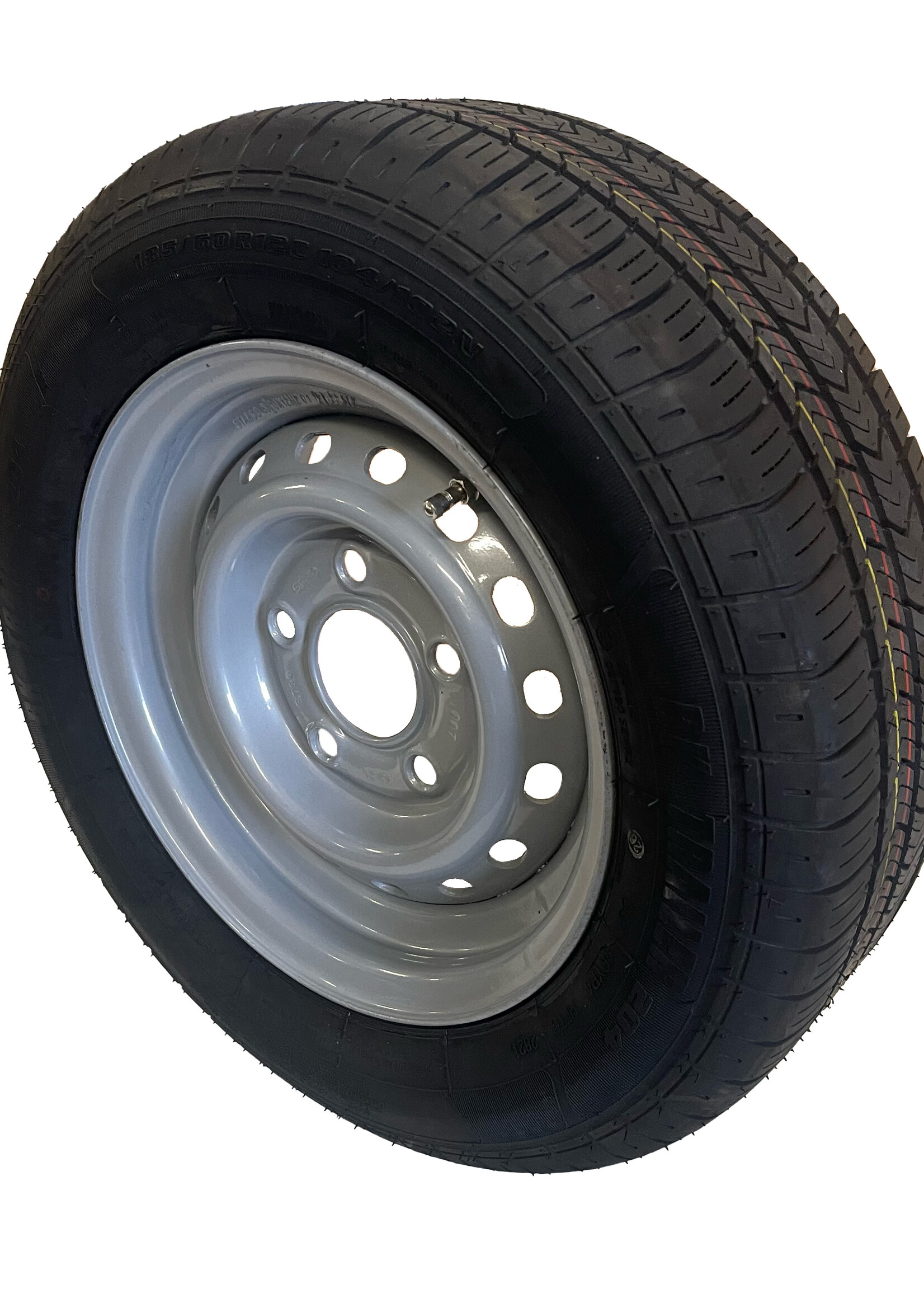Wiel + Band 185/60 R12 5.0J ET30 900kg