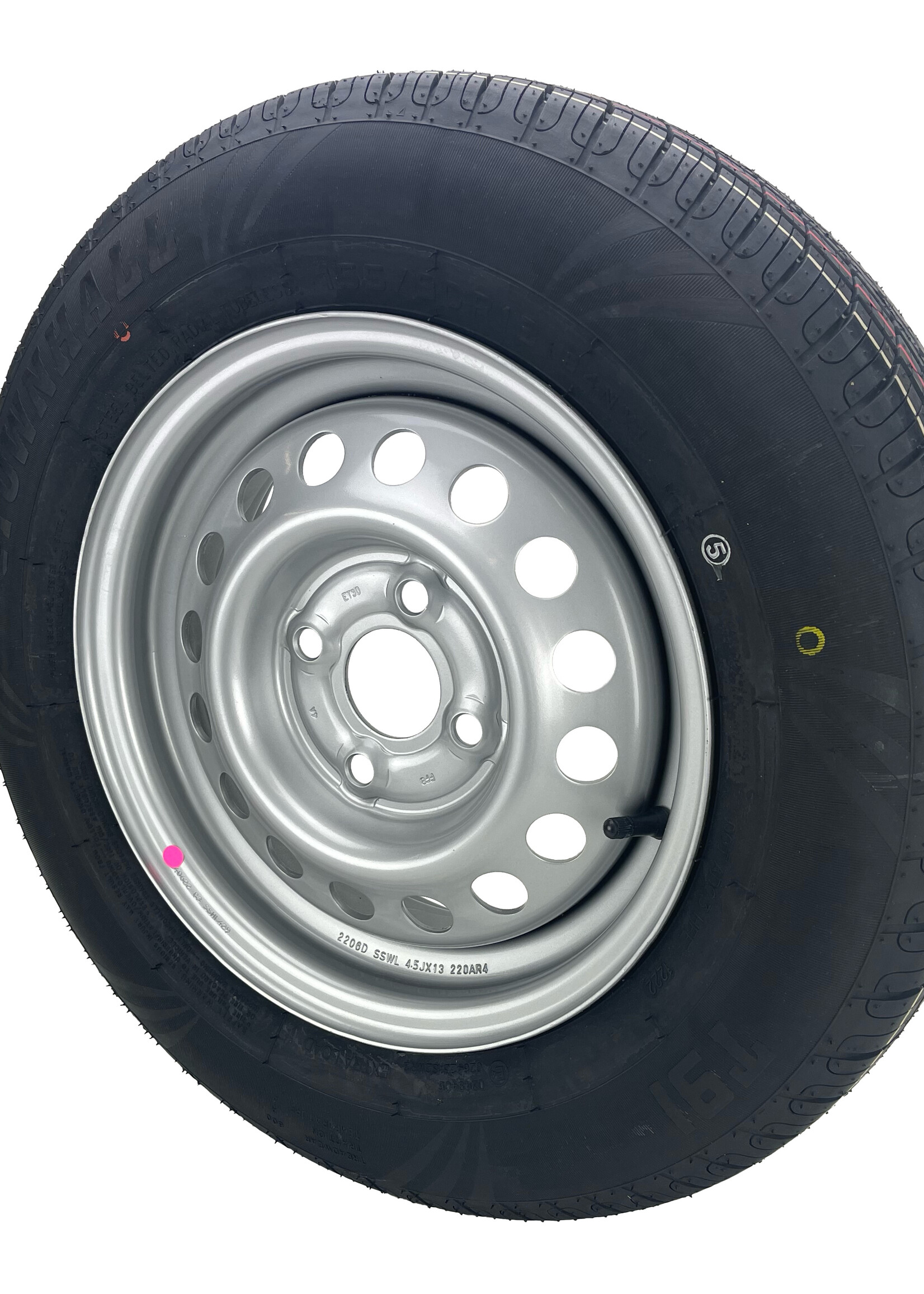 Wiel + Band 155 R13 4 gaats 500 kg