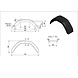 De Haan Kunststof spatbord 13 inch 750 mm HMK 2275 De Haan Kunststof spatbord 13 inch 750 mm HMK 2275