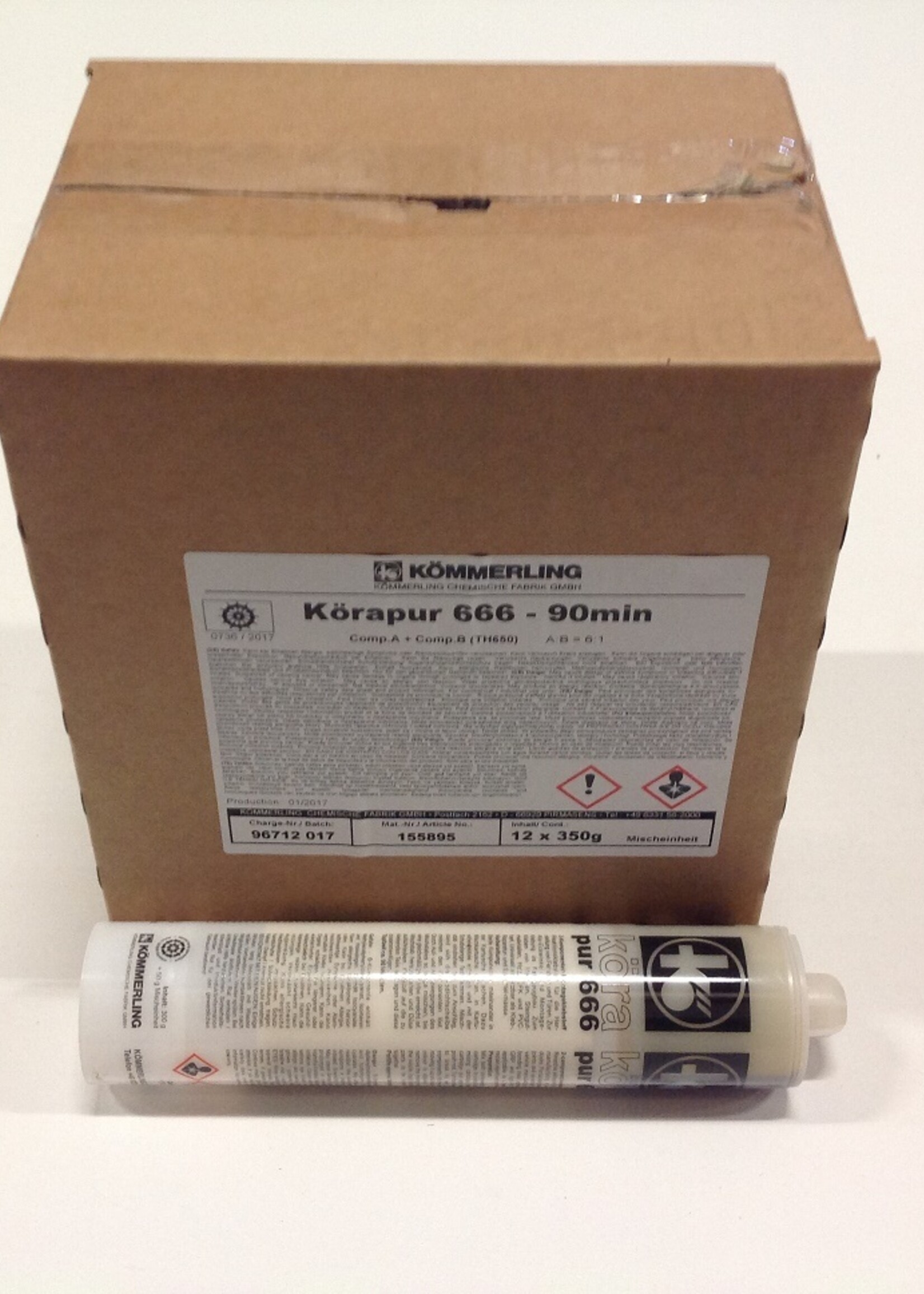 kömmerling Korapur 666/90 350gr 2K + mix staafje