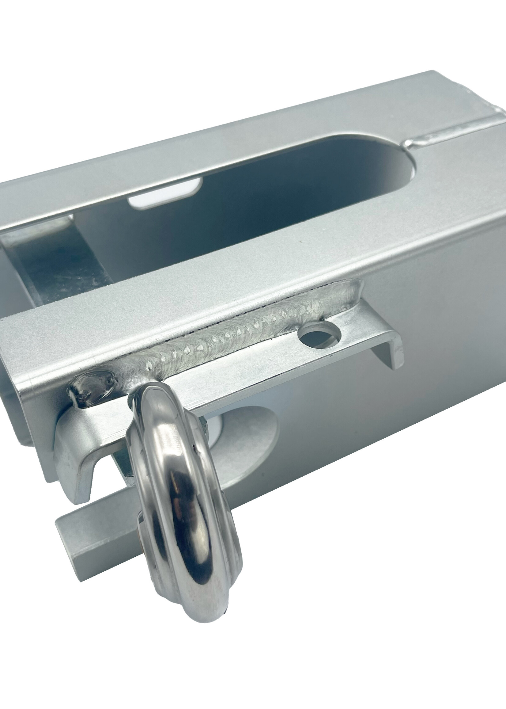 DTR Aanhangerslot / overdekslot koker plaatdikte 2,5mm compleet met discusslot, incl 2 sleutels