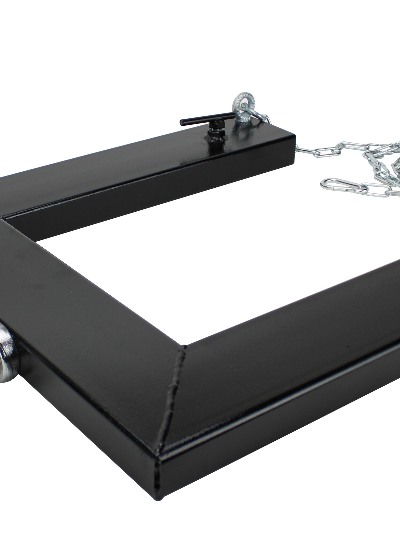 Rangeerhulp dubbel aanhangwagen/heftruck 14cm met borgketting