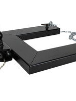 Rangeerhulp dubbel kogel/pin aanhangwagen/heftruck 14cm met borgketting