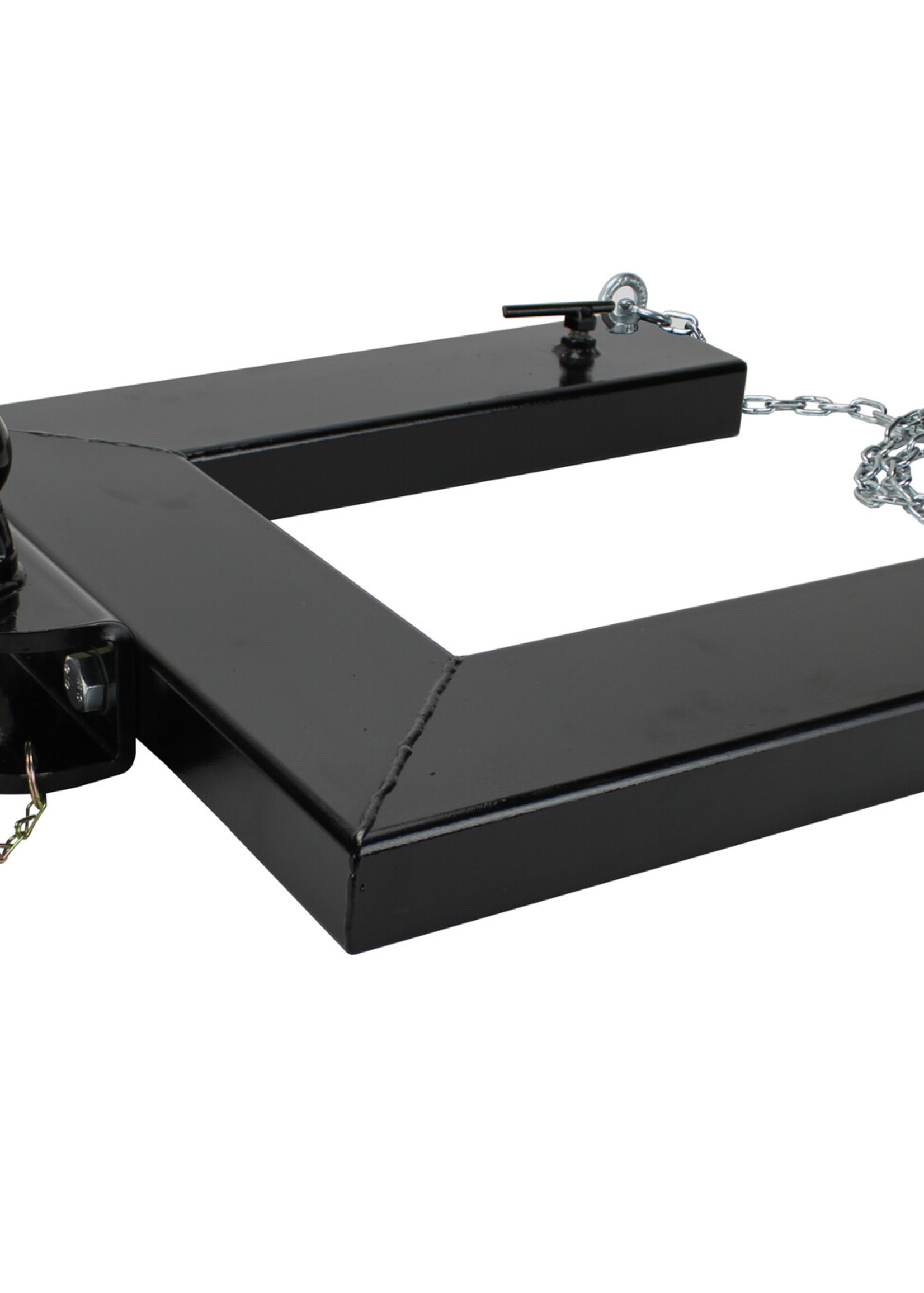 Rangeerhulp dubbel kogel/pin aanhangwagen/heftruck 14cm met borgketting