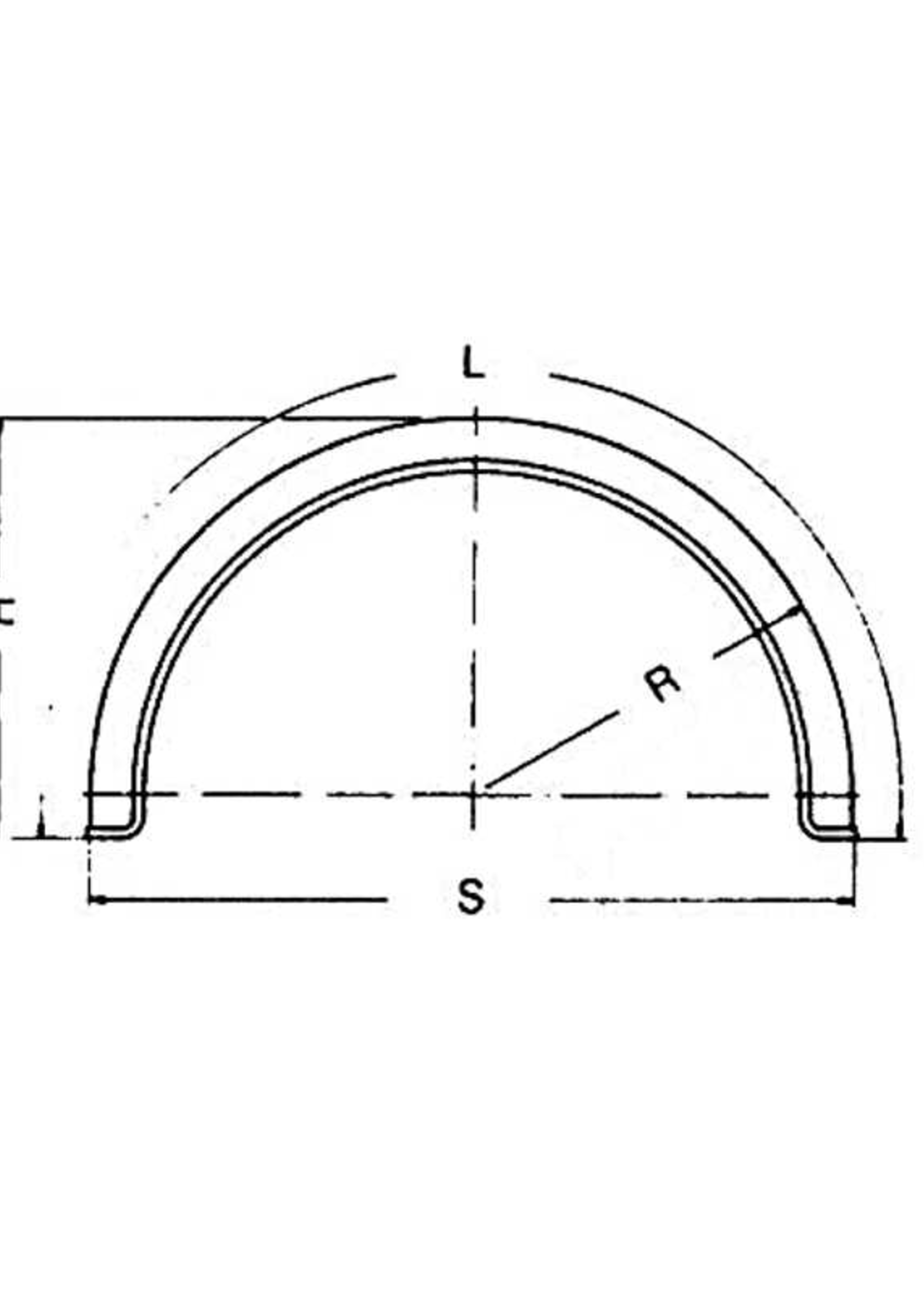 De Haan Spatbord Rond B200 R375 L1210 S750 H390