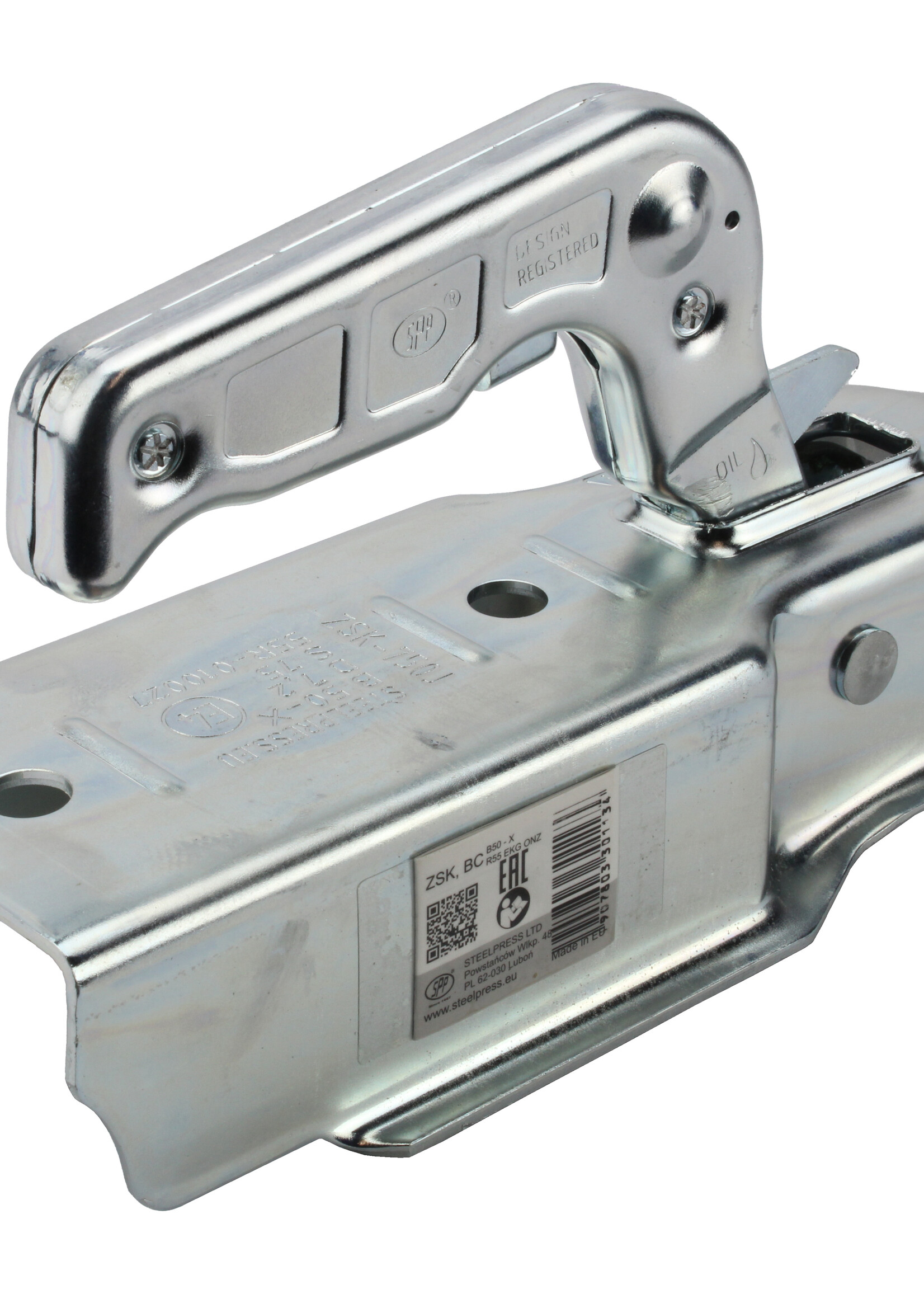 SPP Kogelkoppeling 750 KG koker 70mm - 2 x verticaal m12 (ZSK-0750J-05-00)