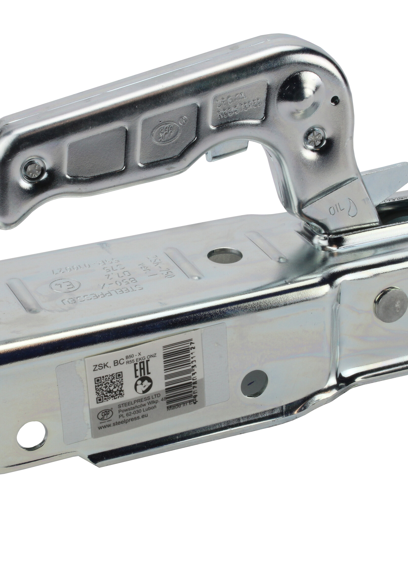 SPP Kogelkoppeling 750 KG VKT 60 SPP 2 x Verticaal 12,5 (ZSK-0750I-05-00)