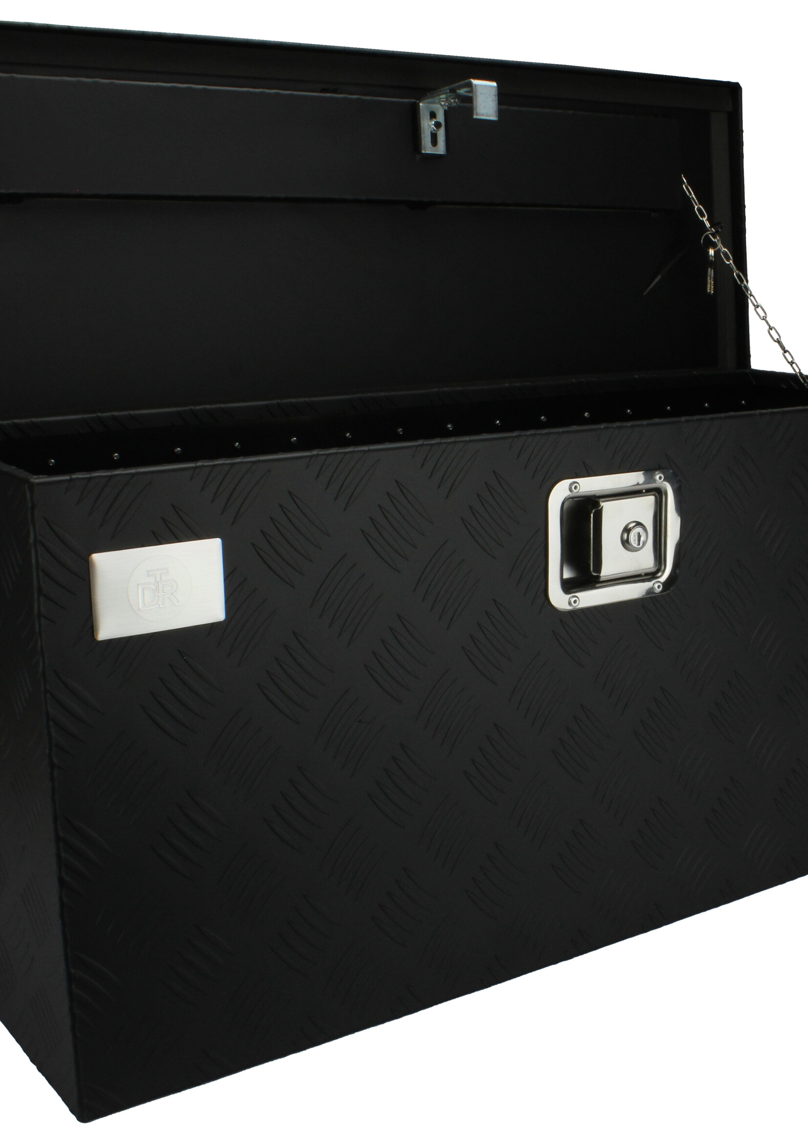 DTR Aluminium box 840x310x400 zwart poeder gecoat