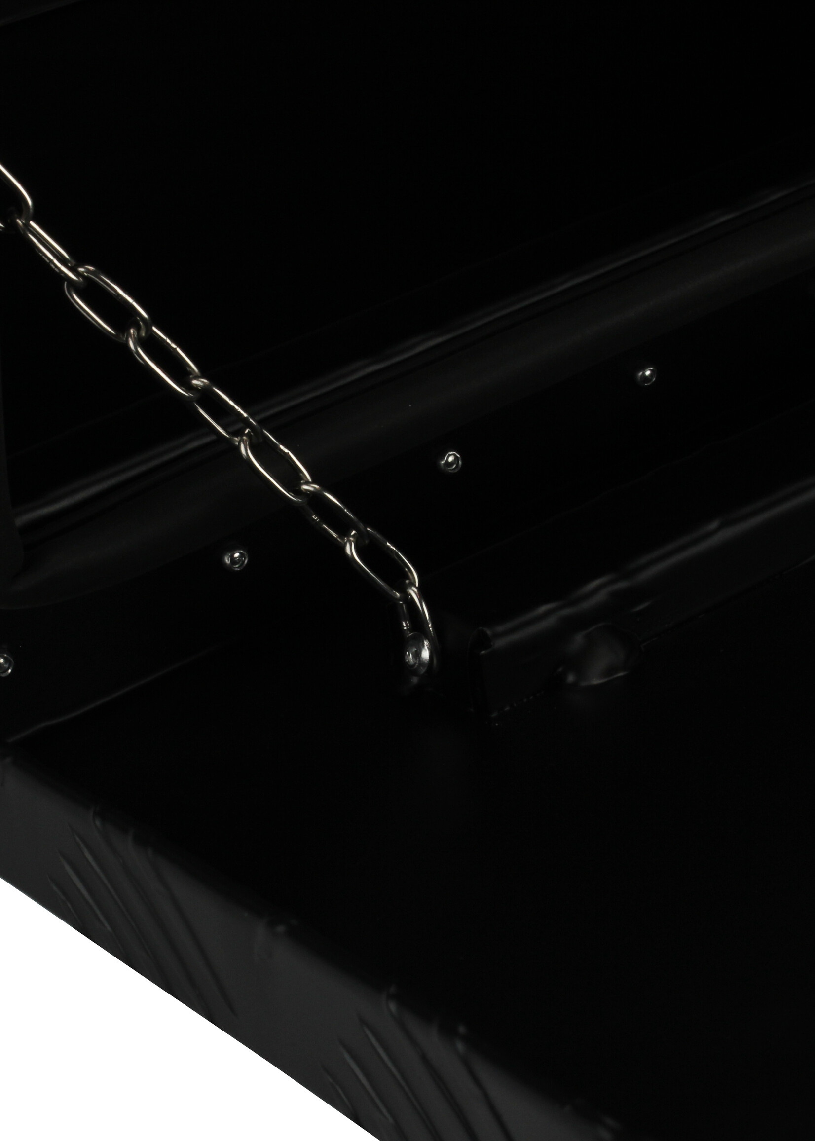 DTR Aluminium onderbouwkist 800x250x250 zijkant zwart poeder gecoat