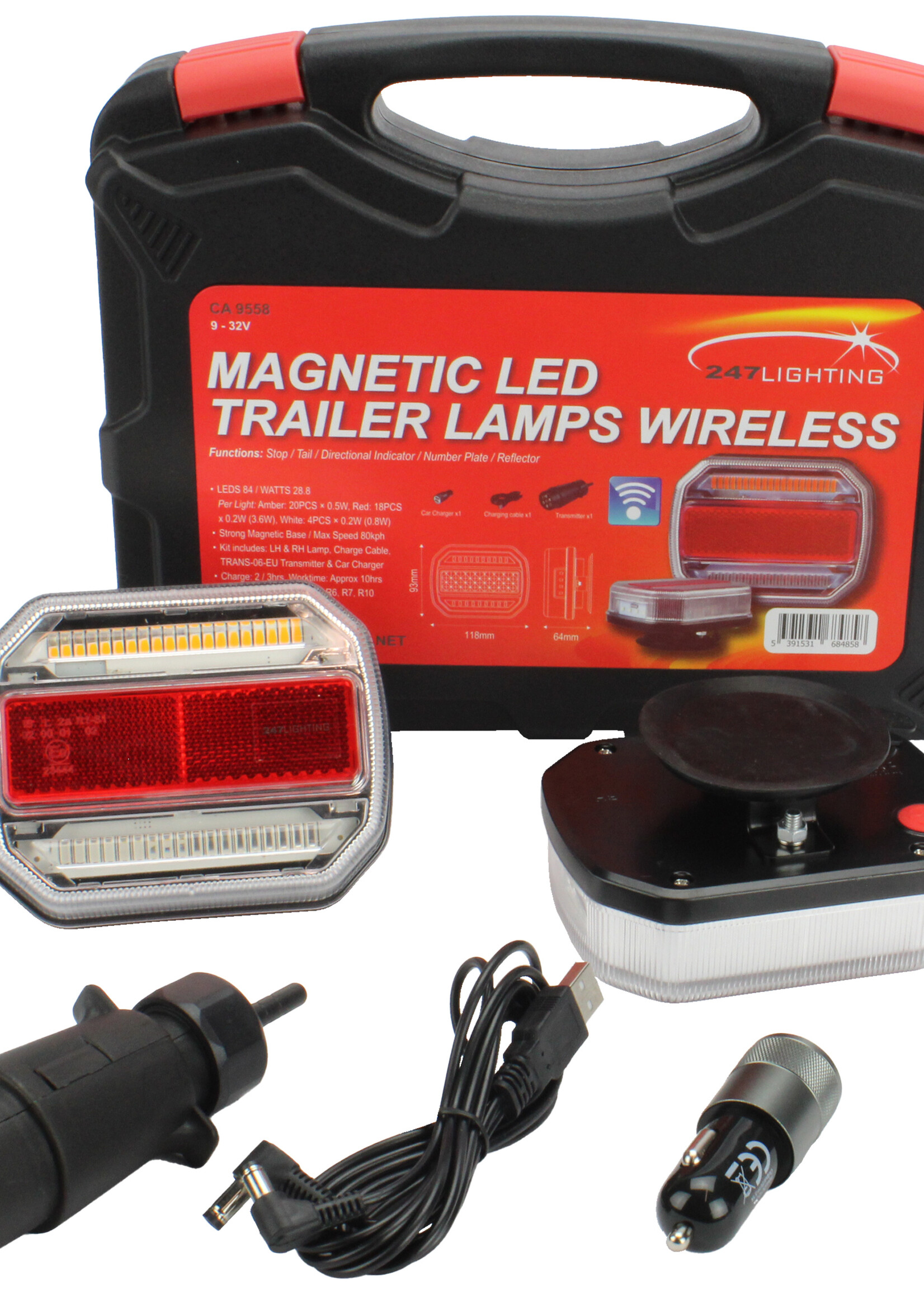 247Lighting Verlichtingset draadloos led 12v en 24v
