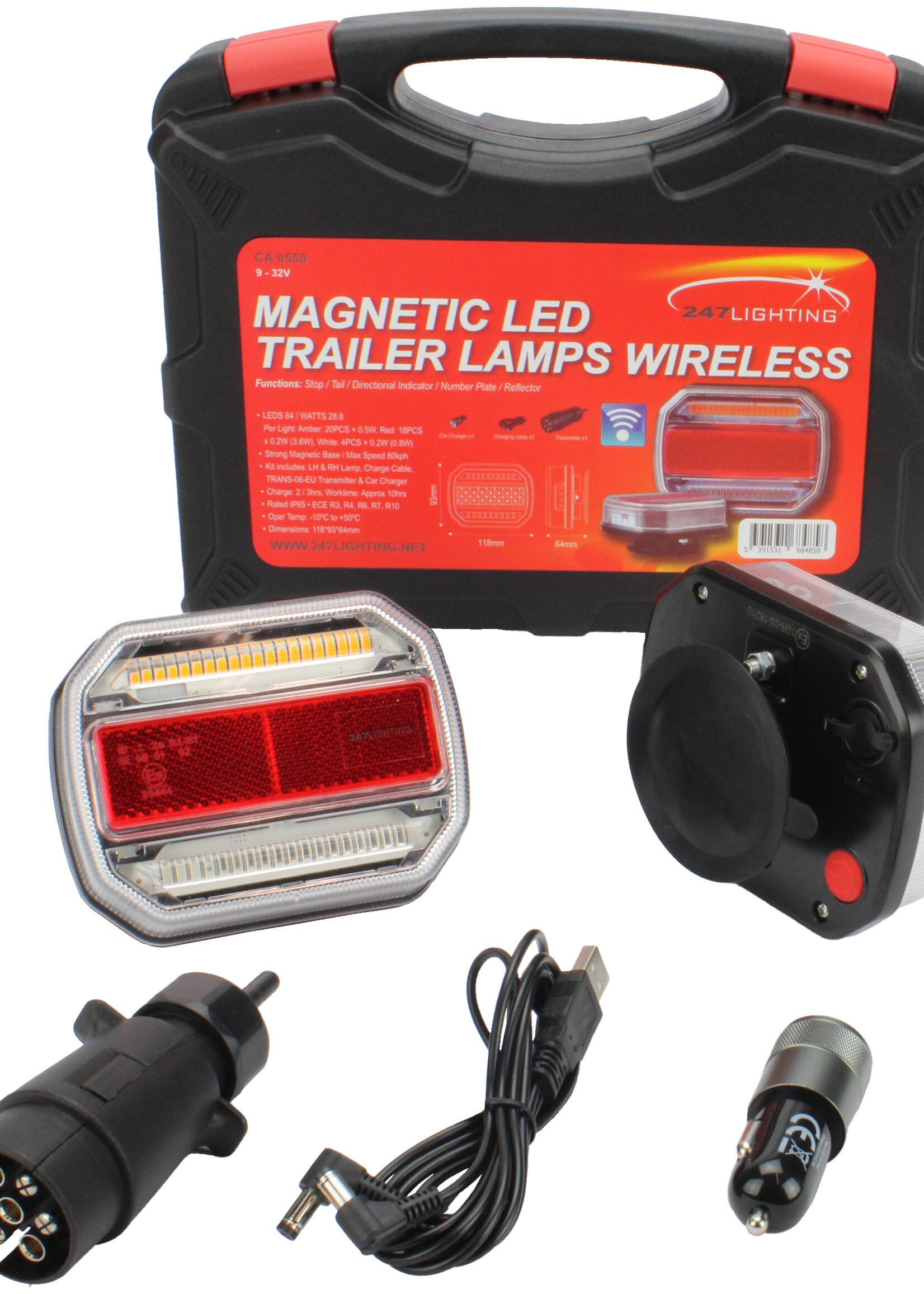 247Lighting Verlichtingset draadloos led 12v en 24v