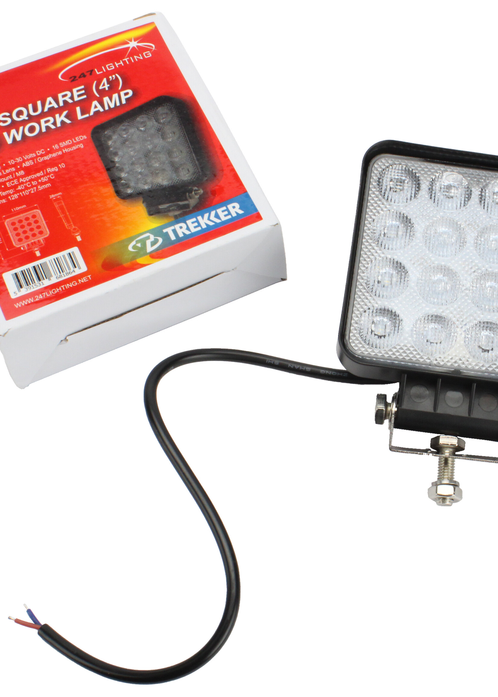 247Lighting Werklamp LED 1920 Lumen ECE REG 10 110x27,5x128mm 10/30V 32W
