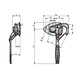 DTR Haaksluiting | Links | type 1 | met veer DTR Haaksluiting | Links | type 1 | met veer