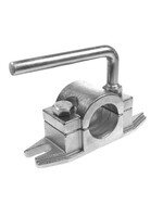 Gietijzeren neuswielklem geribbeld voor rond 48mm neuswiel