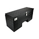 DTR Aluminium kist | zwart | 900x340x410 | uitsparing neuswiel DTR Aluminium kist | zwart | 900x340x410 | uitsparing neuswiel