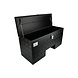DTR Aluminium kist | zwart | 900x340x410 | uitsparing neuswiel DTR Aluminium kist | zwart | 900x340x410 | uitsparing neuswiel