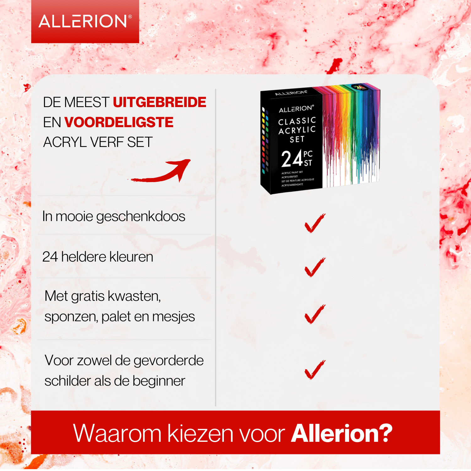Acryl Verf Set - 24 kleuren