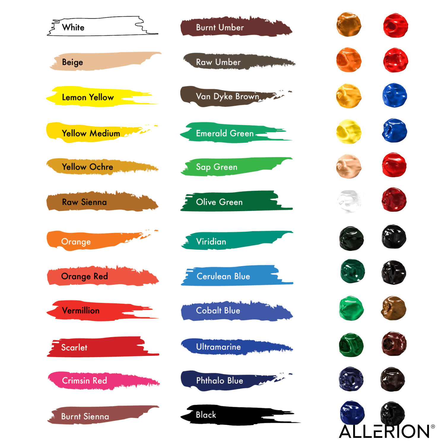 Acryl Verf Set - 24 kleuren